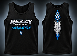 Rezzy Gear Savage Edition tank top front and back